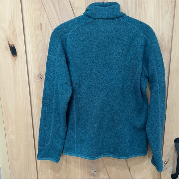 Patagonia Women’s Better Sweater 1/4 Zip Fleece Size Medium Teal - Picture 4 of 12